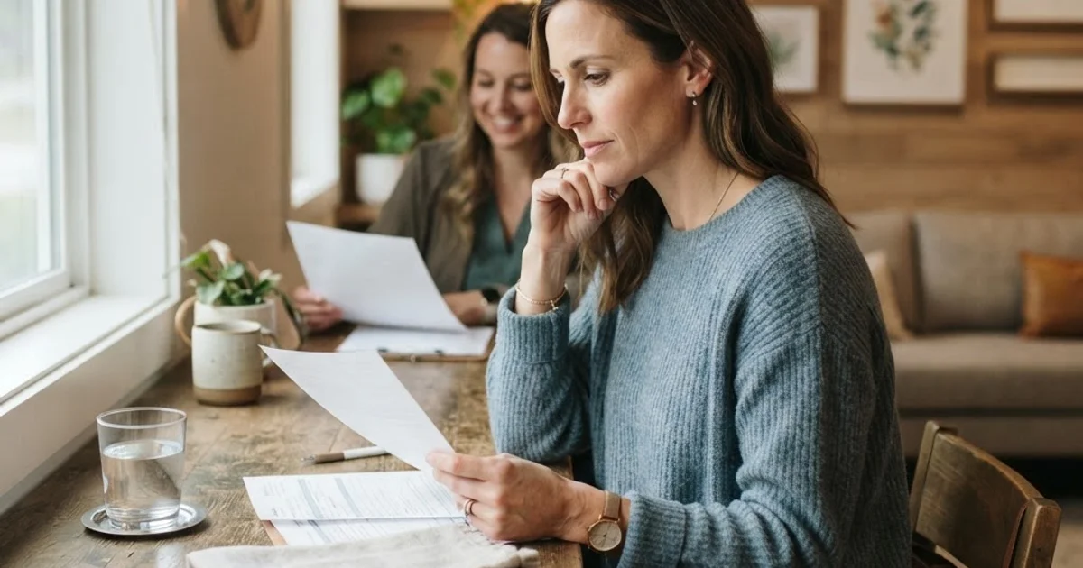 Patient comparing dental insurance estimates for root canal treatment at Evergreen Endodontics